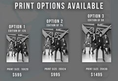 The Beatles Smiling with Thumbs Up Globe Photos Fine Art Print