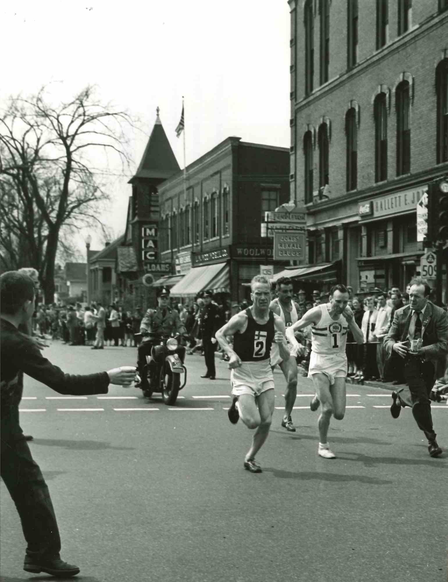 Unknown Figurative Photograph - The Boston Marathon -  American Vintage Photograph - Mid 20th Century