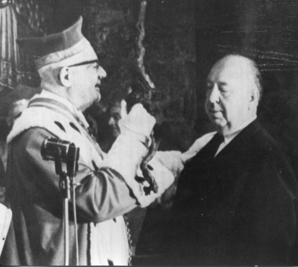 El director británico Alfred Hitchcock - Fotografía de época - Finales del siglo XX