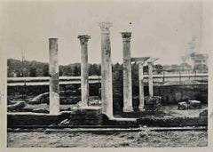 The Columns in Ancient Ostia - Vintage Photograph - 1962