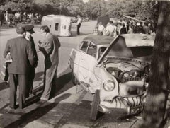 The Crashed Cars  - Vintage Photograph - 1956