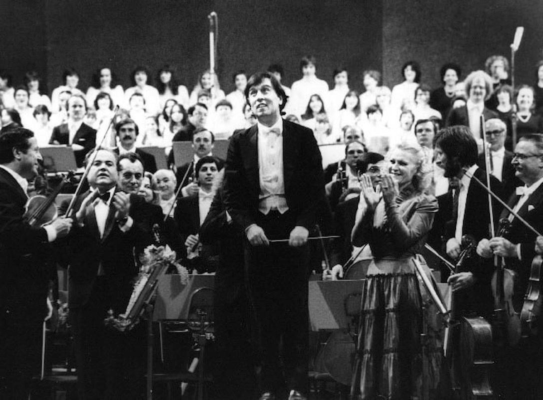 Le directeur Claudio Abbado - Photo vintage - 1982