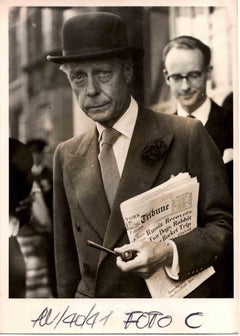 The Duke of Windsor in London - Vintage B/W photo - 1940s