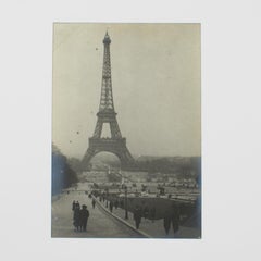 The Eiffel Tower in Paris 1927 - Silver Gelatin Black and White Photograph