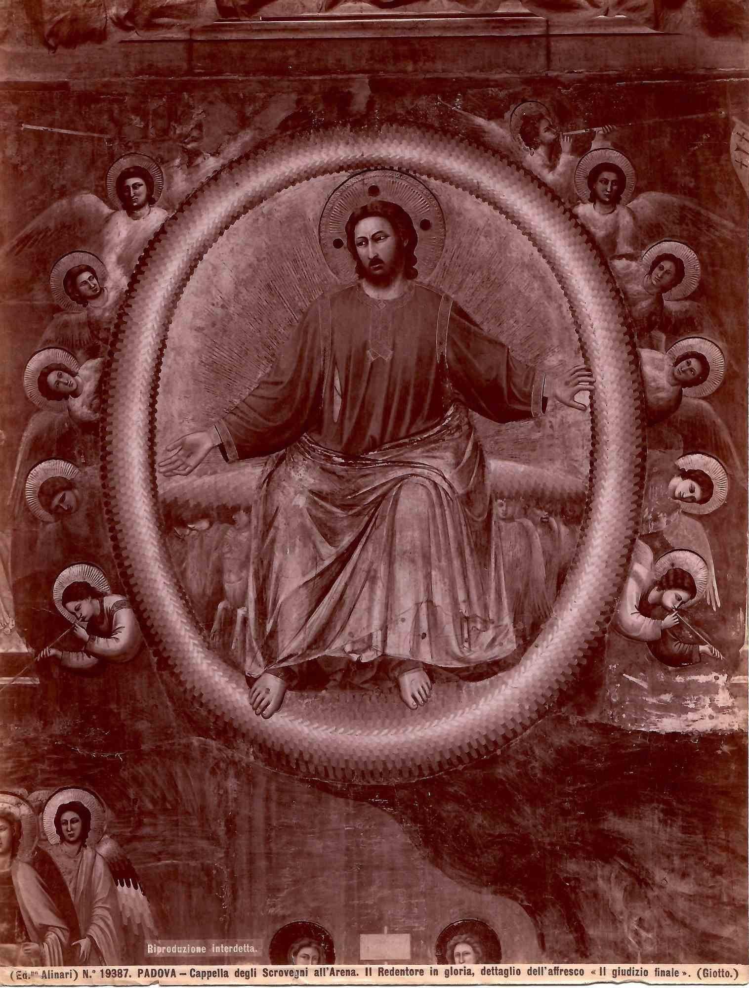 Unknown Portrait Photograph – Das letzte Gericht von Giotto - Padua - Originalfotografie - Anfang des 20. Jahrhunderts