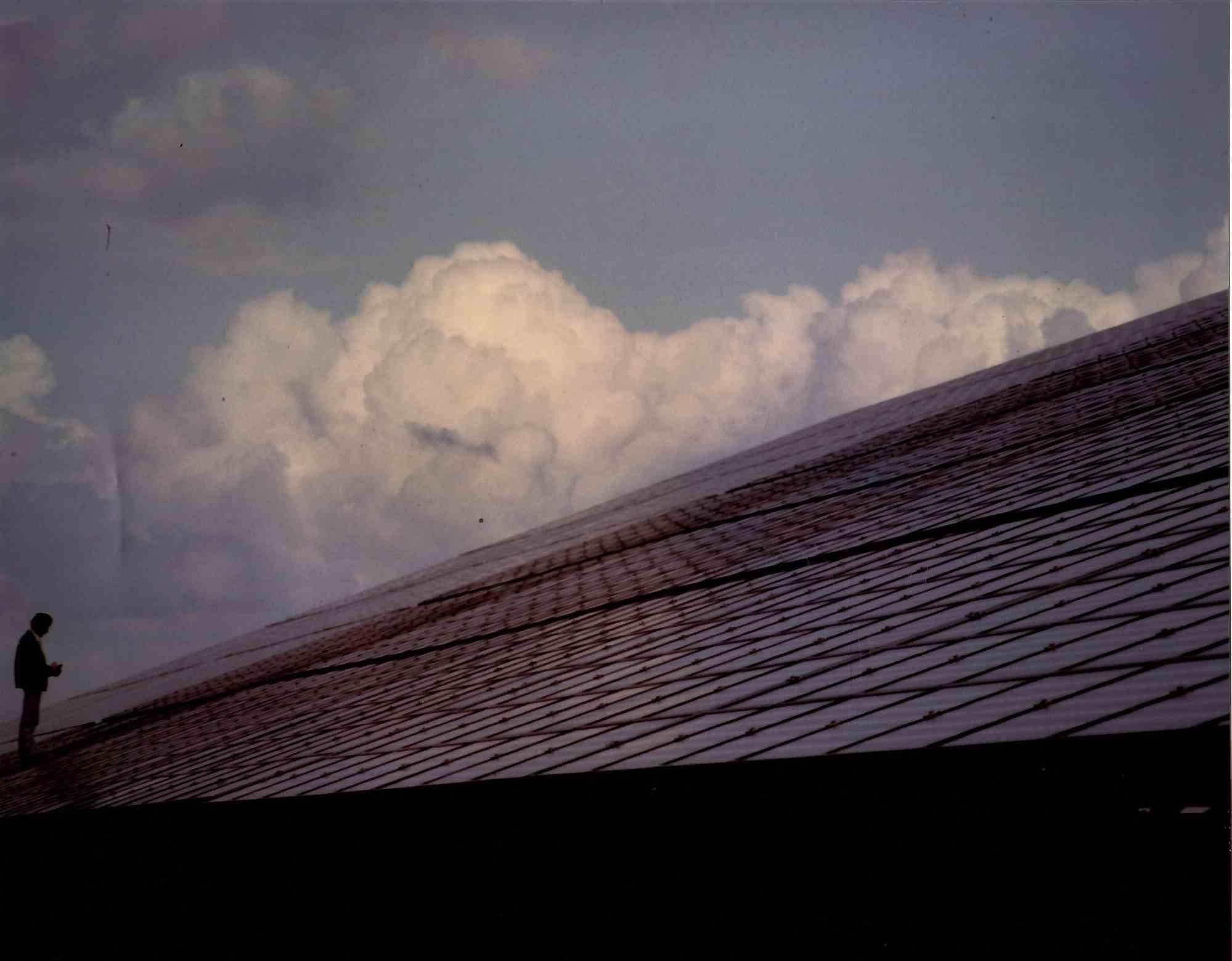 Unknown Landscape Photograph - The First Solar Panels - Vintage Photograph - 1980s