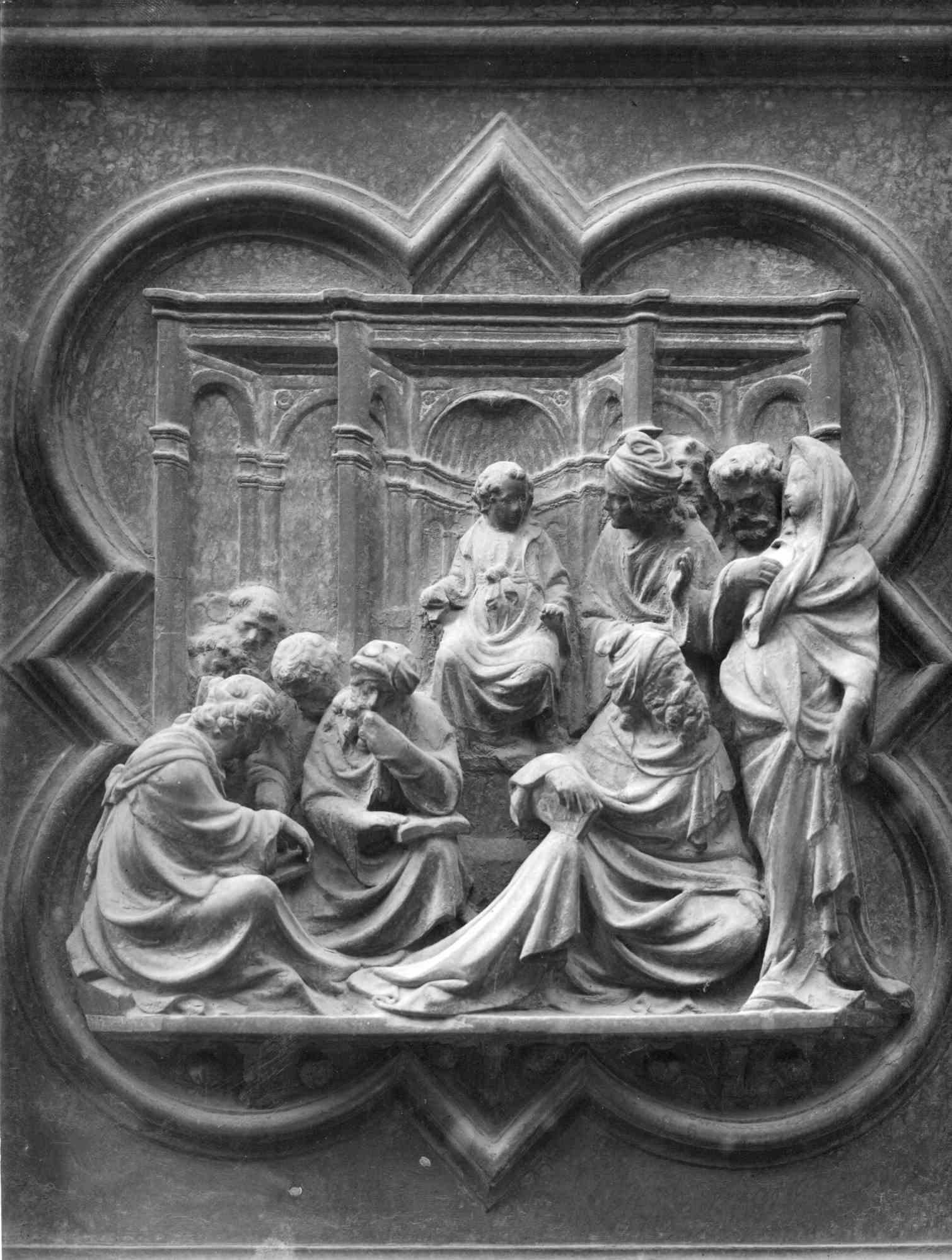 Unknown Figurative Photograph – Florence Baptistery - Vintage-B/W-Fotografie – frühes 20. Jahrhundert