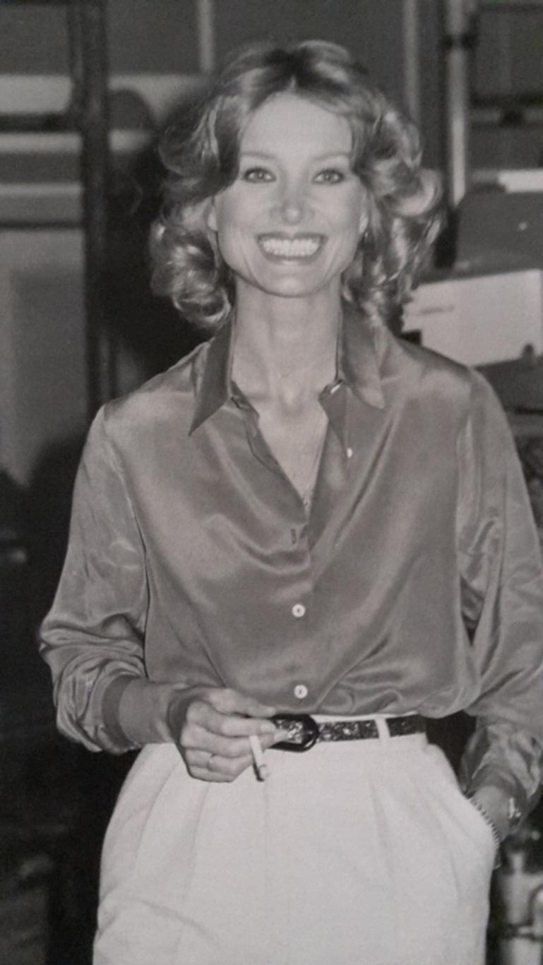 Unknown Portrait Photograph - The German-American Actress Barbara Bouchet - B/w Photo - 1980s