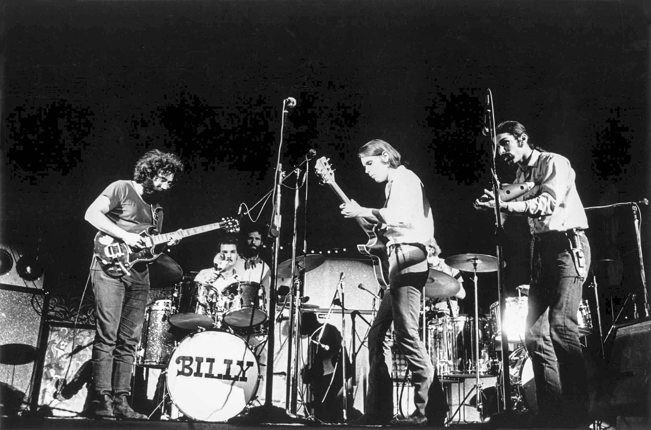 Unknown Black and White Photograph - The Grateful Dead at Woodstock Fine Art Print