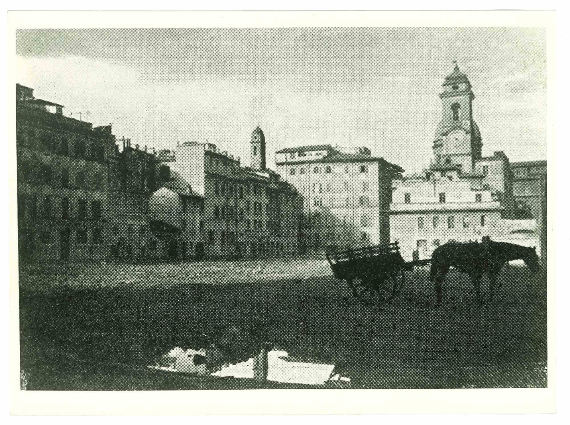 Unknown Landscape Photograph - The Historical Roman Square - Vintage Photograph - Early 20th Century