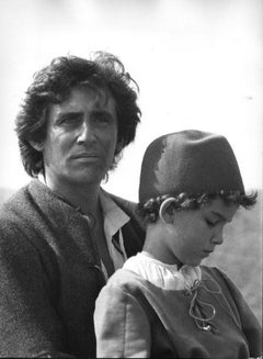 The Irish actor Gabriel Byrne - B/w Photo - 1980s