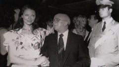 The Italian Actress Agostina Belli - Vintage b/w Photograph - 1980s