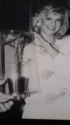 The Italian Actress and Singer Loretta Goggi - Vintage photo - 1980s