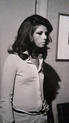 The Italian Actress Laura Belli - B/w Photo - 1970s