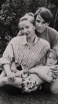 The Italian Actress Simona Izzo with Ricky Tognazzi - Vintage Photograph - 1990s