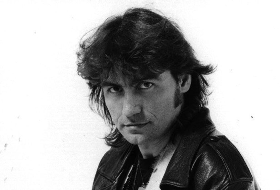 The Italian Singer Luciano Ligabue - B/w Photo - 1980s