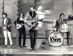 The Kinks Performing on Stage Vintage Original Photograph