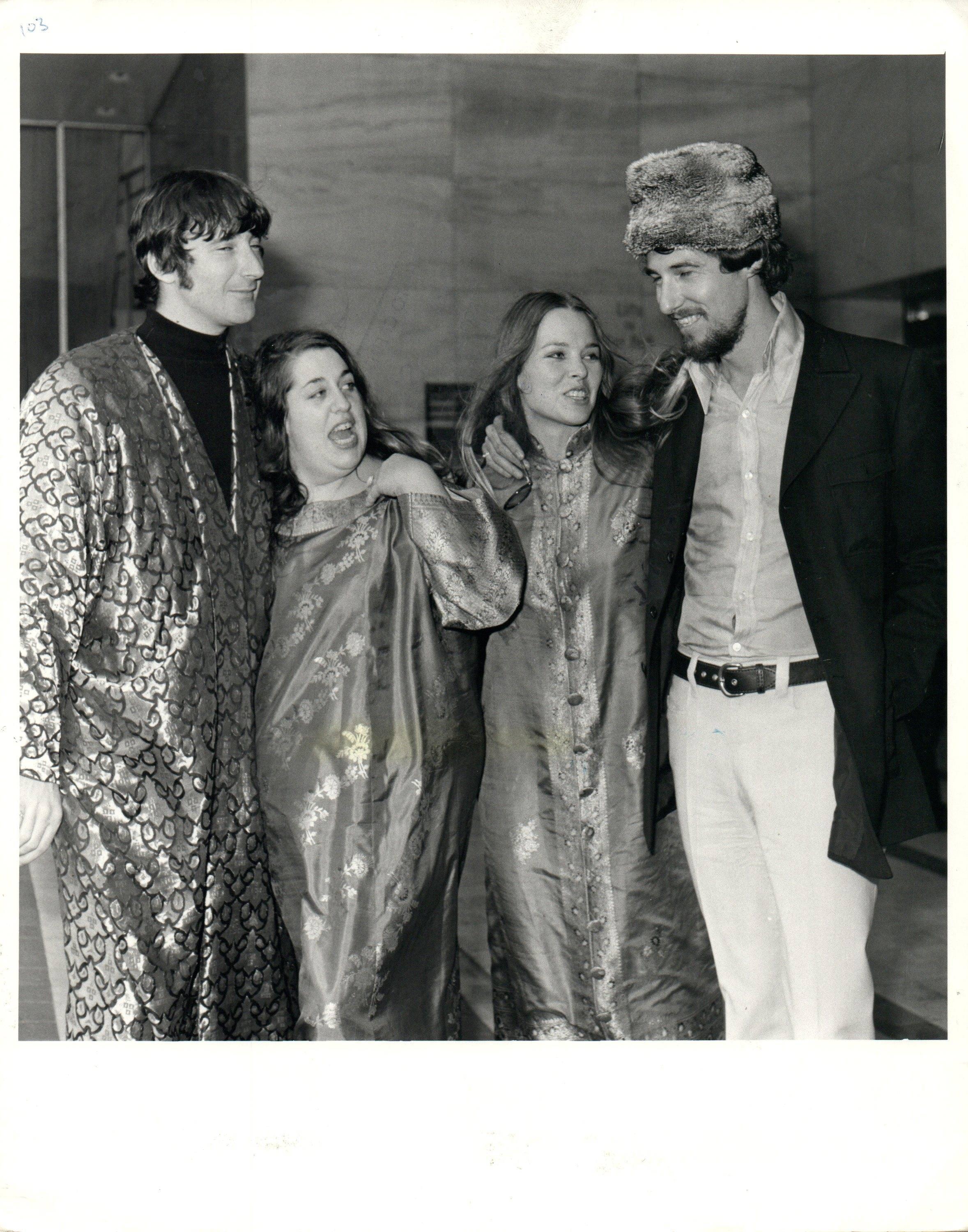 Unknown Black and White Photograph - The Mamas and The Papas Talking Vintage Original Photograph