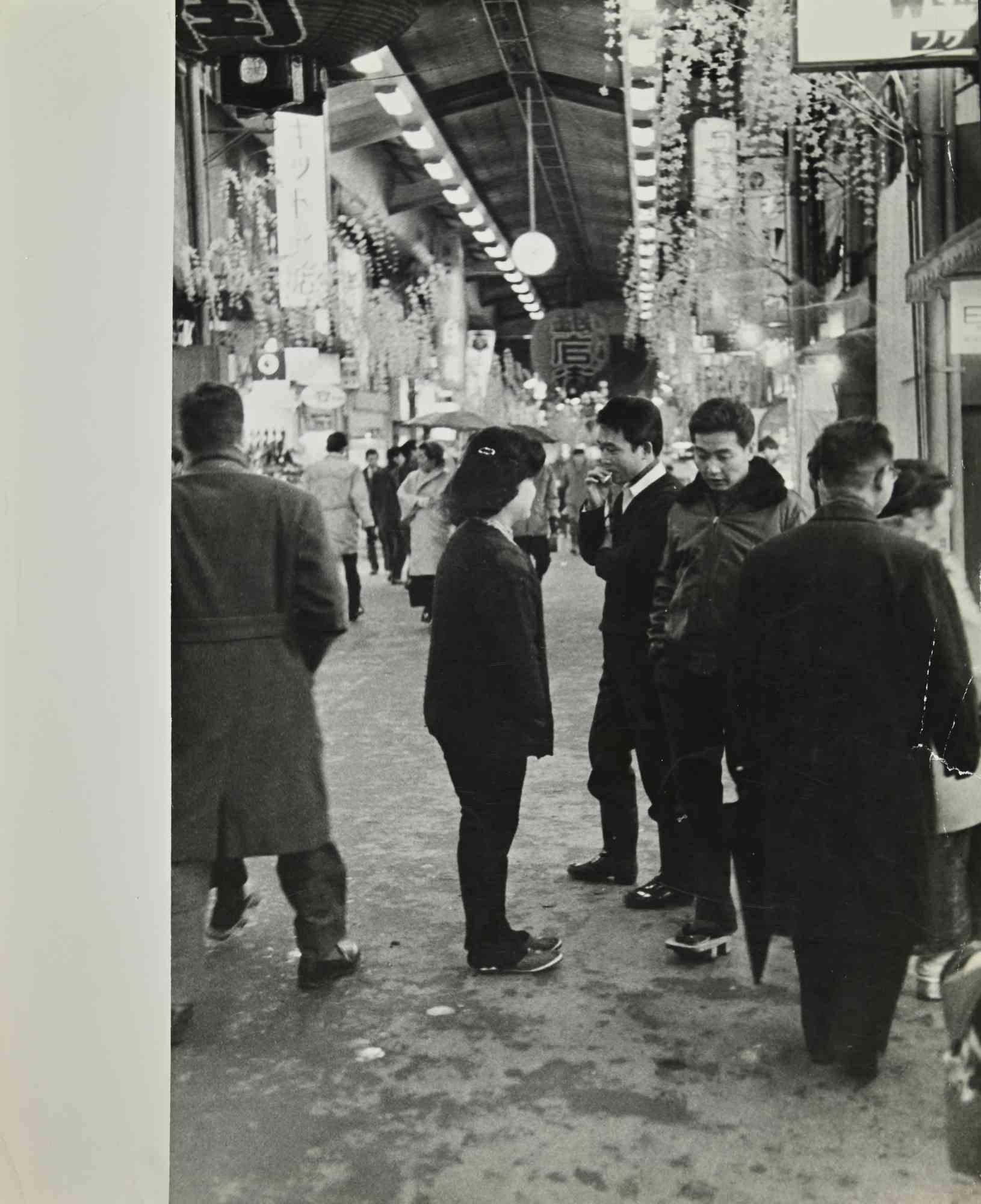 Unknown Figurative Photograph - The Market - Vintage Photograph - 1960s