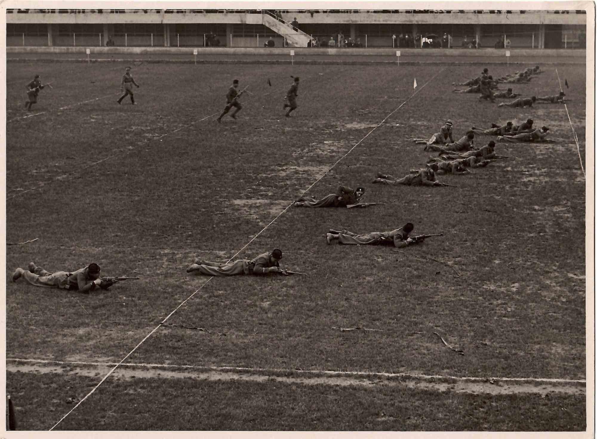 Unknown Figurative Photograph - The Martial Show - Vintage B/W photo - 1930s