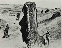 Il Moai - Foto d'epoca - Metà del XX secolo