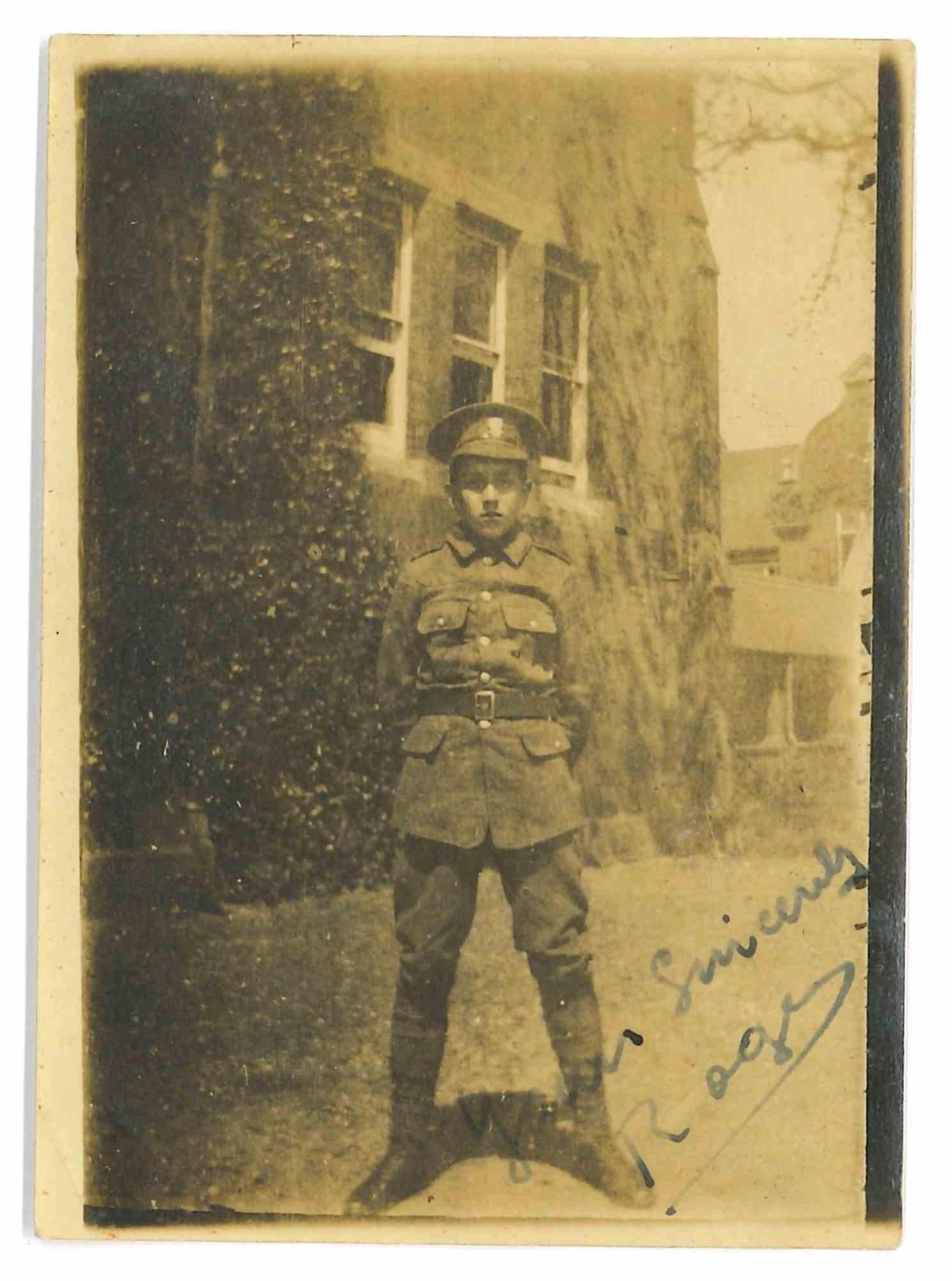 Unknown Figurative Photograph - The Old Days - Little Soldier - Early 20th Century