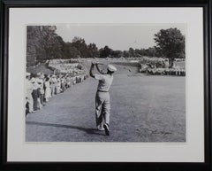 Vintage "The One Iron" Ben Hogan 1950 U.S. Open Champion 1995 B&W Framed Print