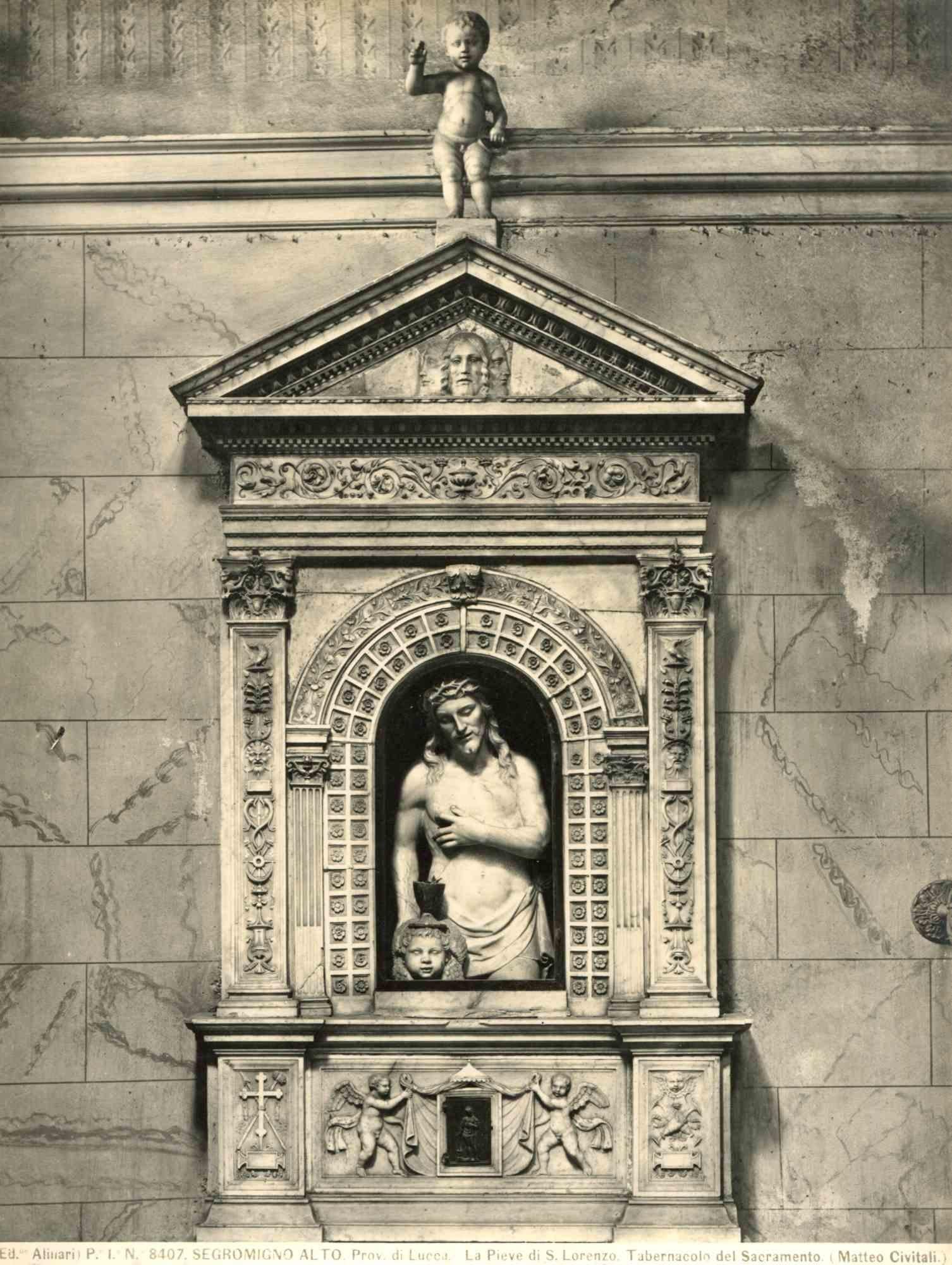 Unknown Figurative Photograph - The Parish Church of S. Lorenzo, Segromigno - Original Photograph - 20th Century