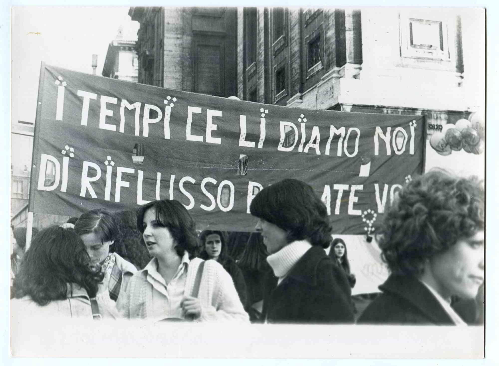 The Protest - Historical Photograph About the Feminist Movement - 1980s
