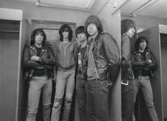 The Ramones Posed in Dressing Room Vintage Original Photograph