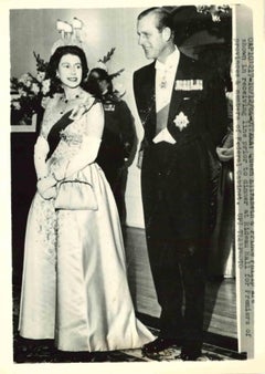 The Royal Dinner - Vintage Press Print - 1964
