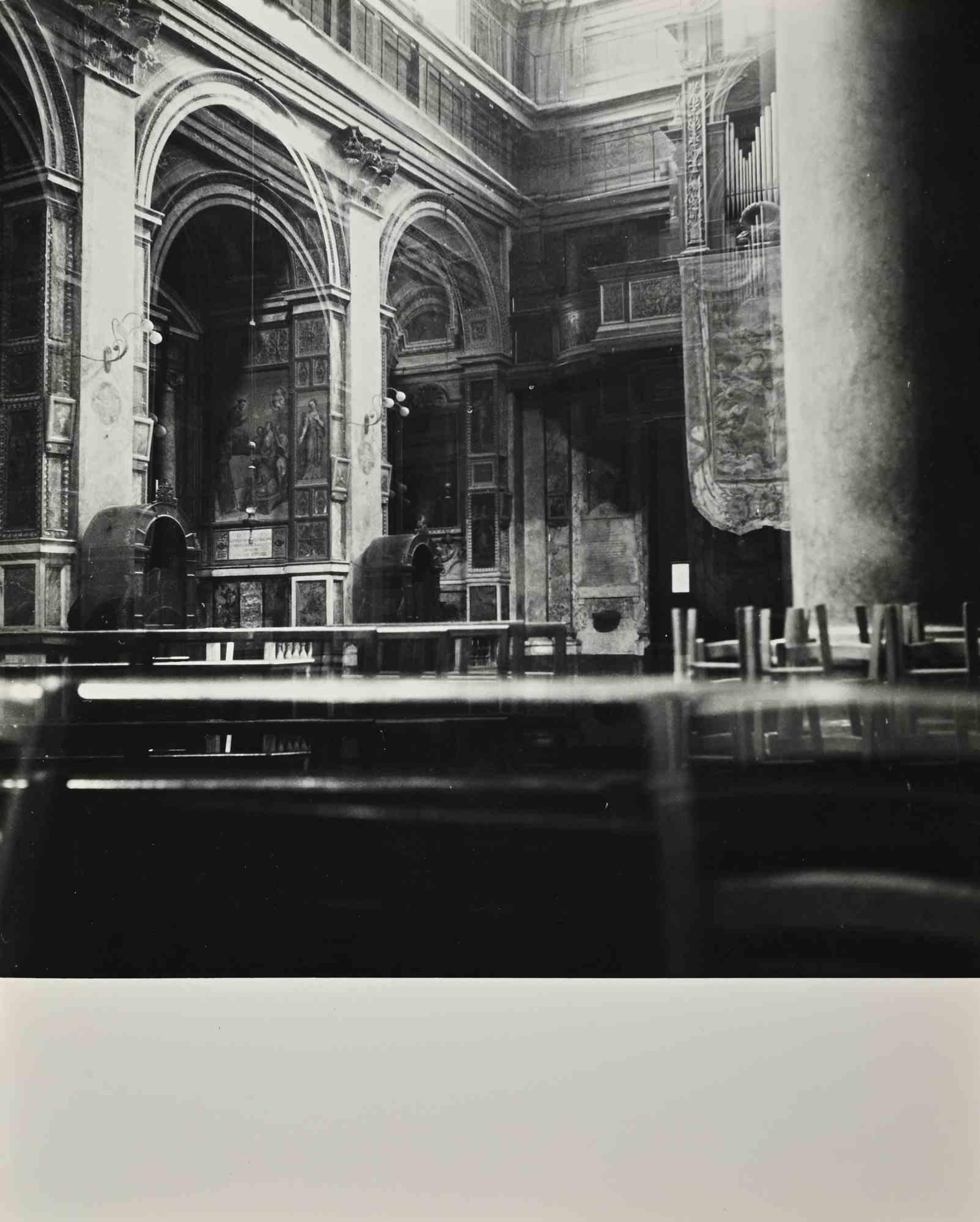 La Silence de la cathédrale - Photographie vintage, milieu du 20e siècle