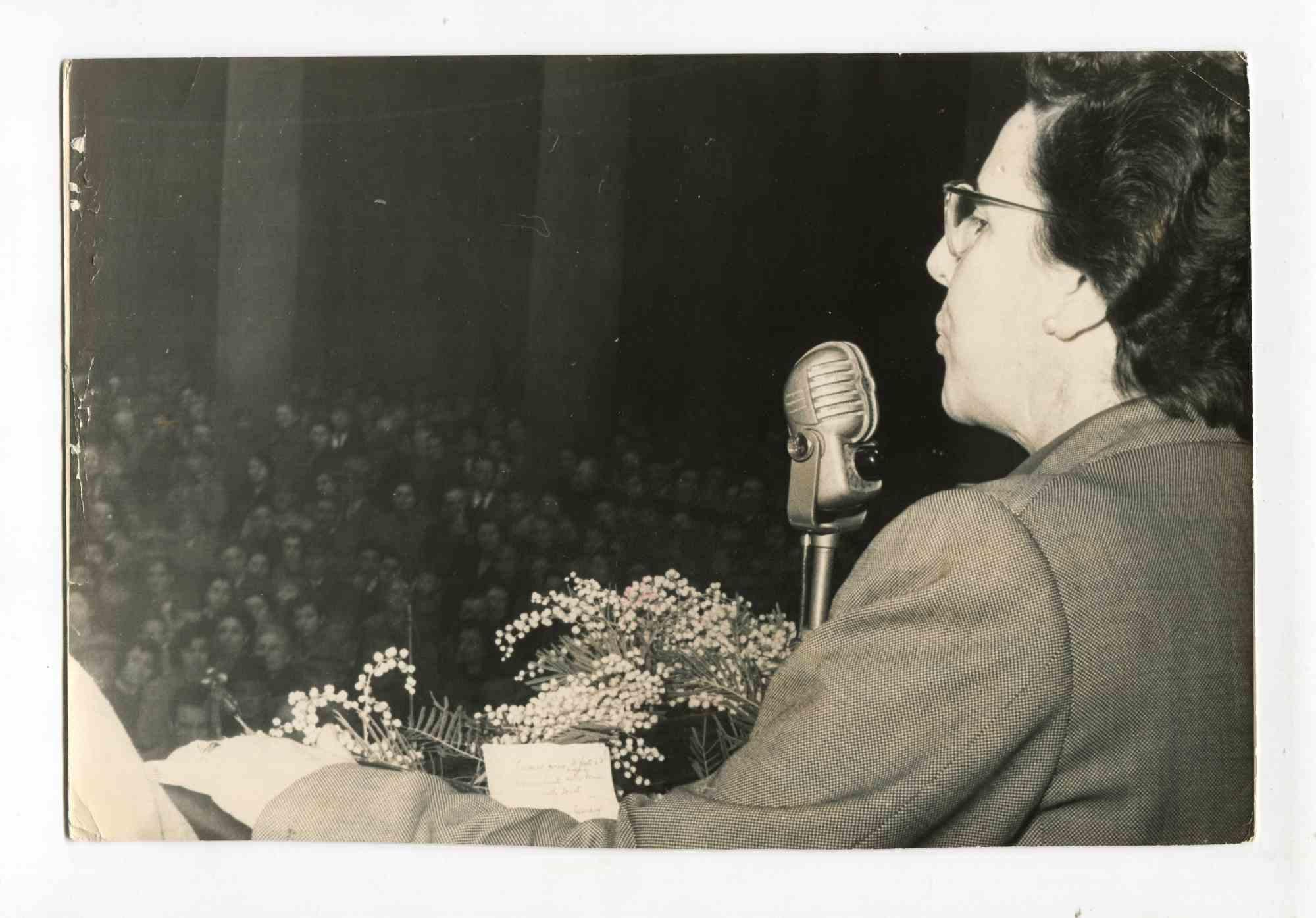 Unknown Portrait Photograph - The Speech - Avanti Vintage Photograph - 1960s