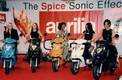 The Spice Girls on Mopeds in Paris Vintage Original Photograph