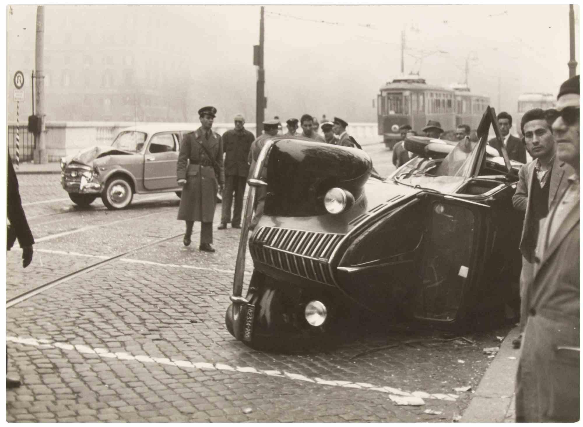 The Sudden Crash  - Vintage Photograph - 1960s