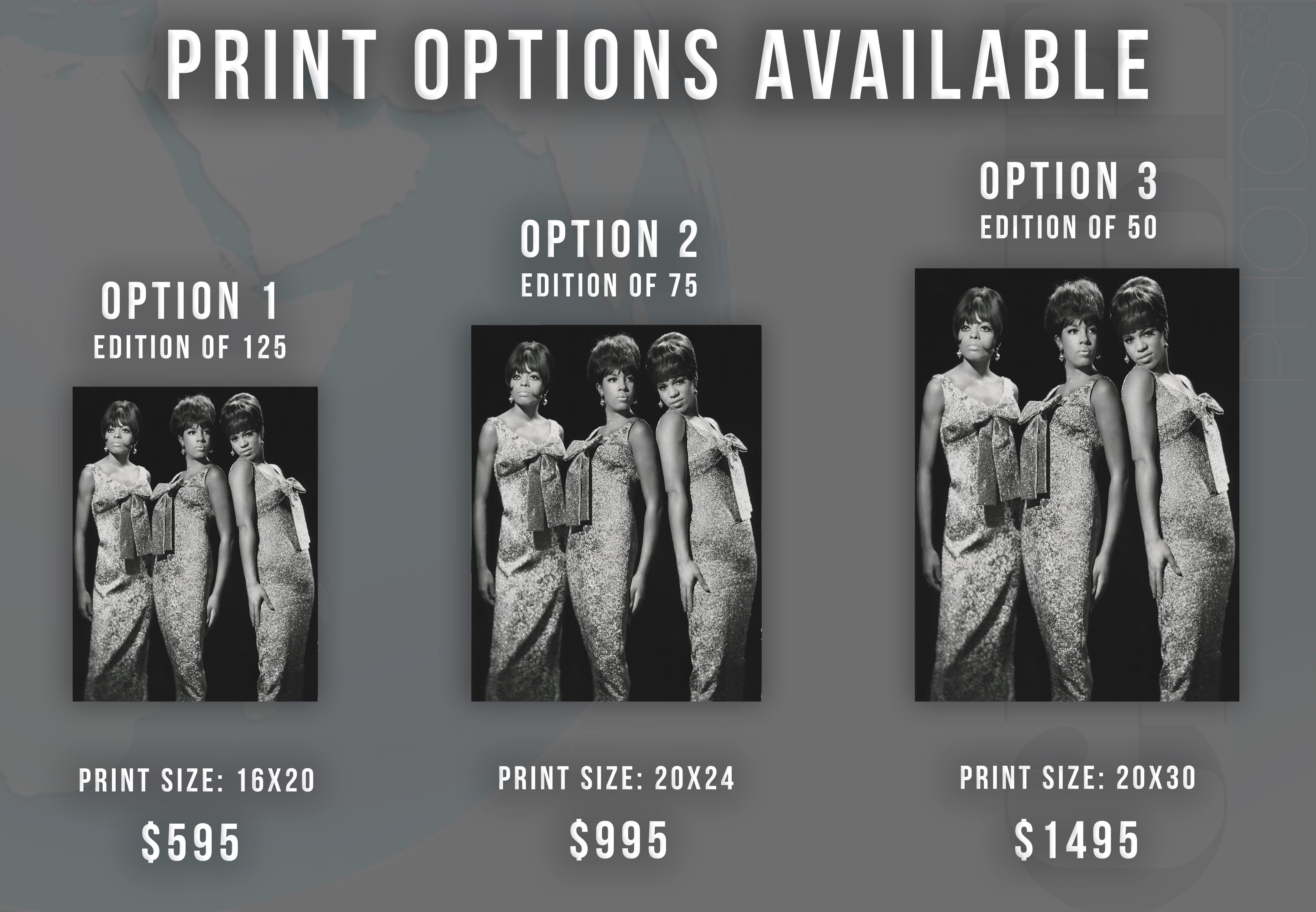 The Supremes in Sequins Fine Art Print - Photograph by Unknown
