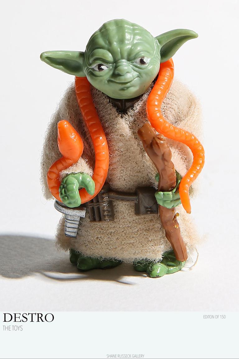 Unknown Still-Life Photograph - THE TOYS Gallery Exhibition Poster- YODA Star Wars Movie Pop Art Photography 