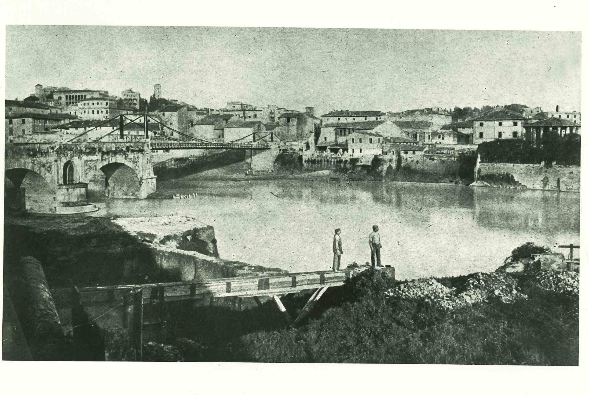 Unknown Figurative Photograph - Tiber - Historical Rome- Photo - Early 20th Century