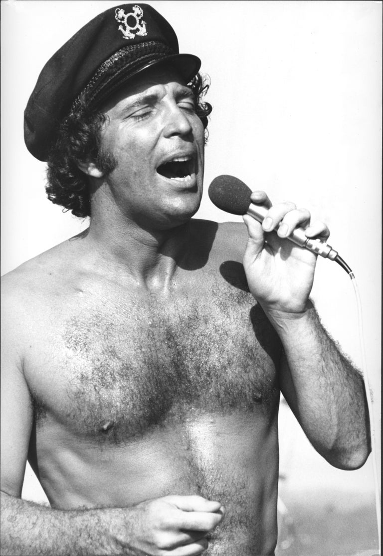Unknown Tom Jones Singing Shirtless Fine Art Print For Sale at 1stdibs