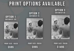 Tony Curtis Shaving Fine Art Print