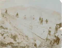 Transporte de bloques de mármol - Foto de época - Década de 1910