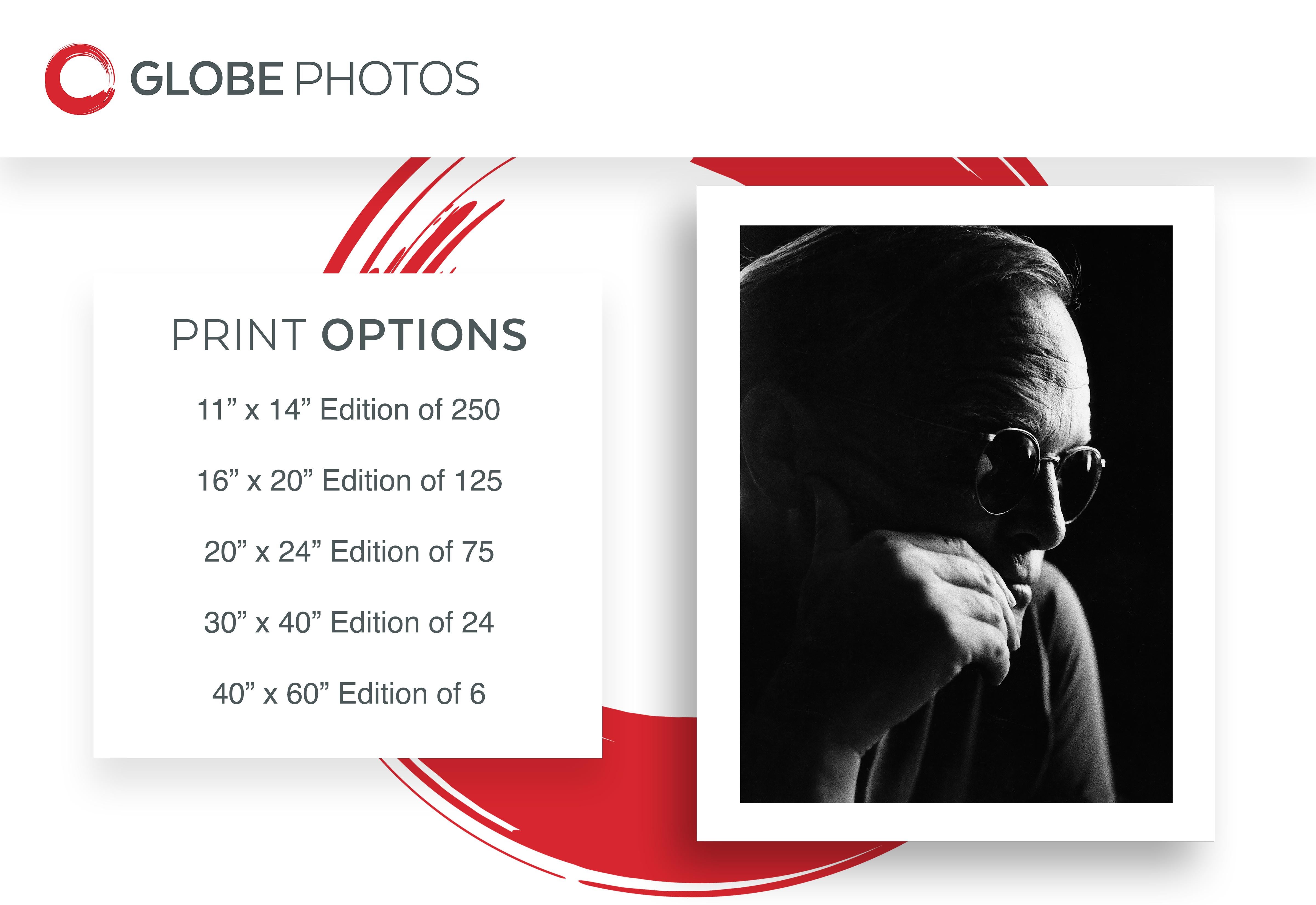 Truman Capote: Artistic Portrait in Glasses - Photograph by Unknown