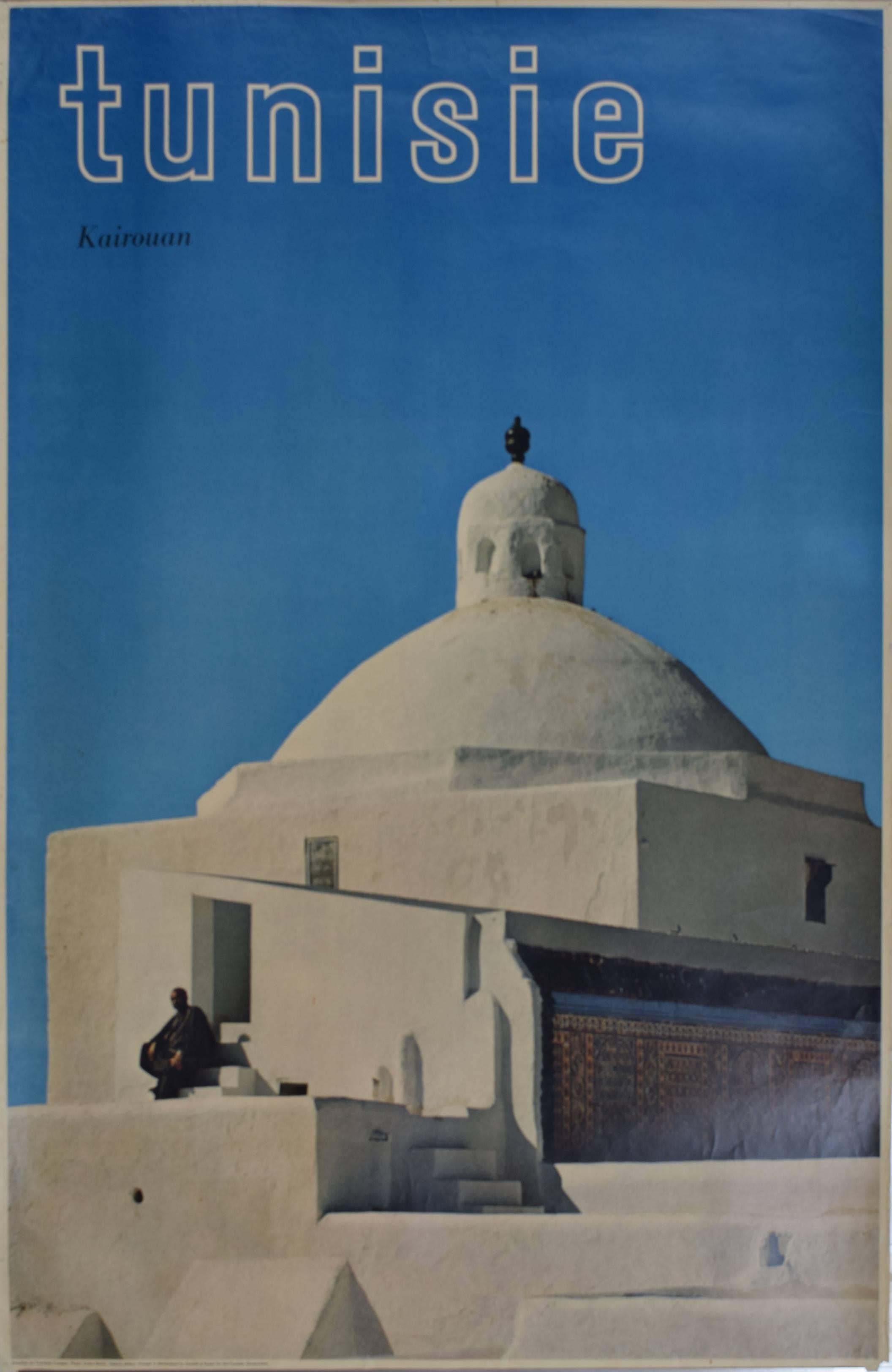 Unknown Landscape Photograph - Tunisia original vintage poster