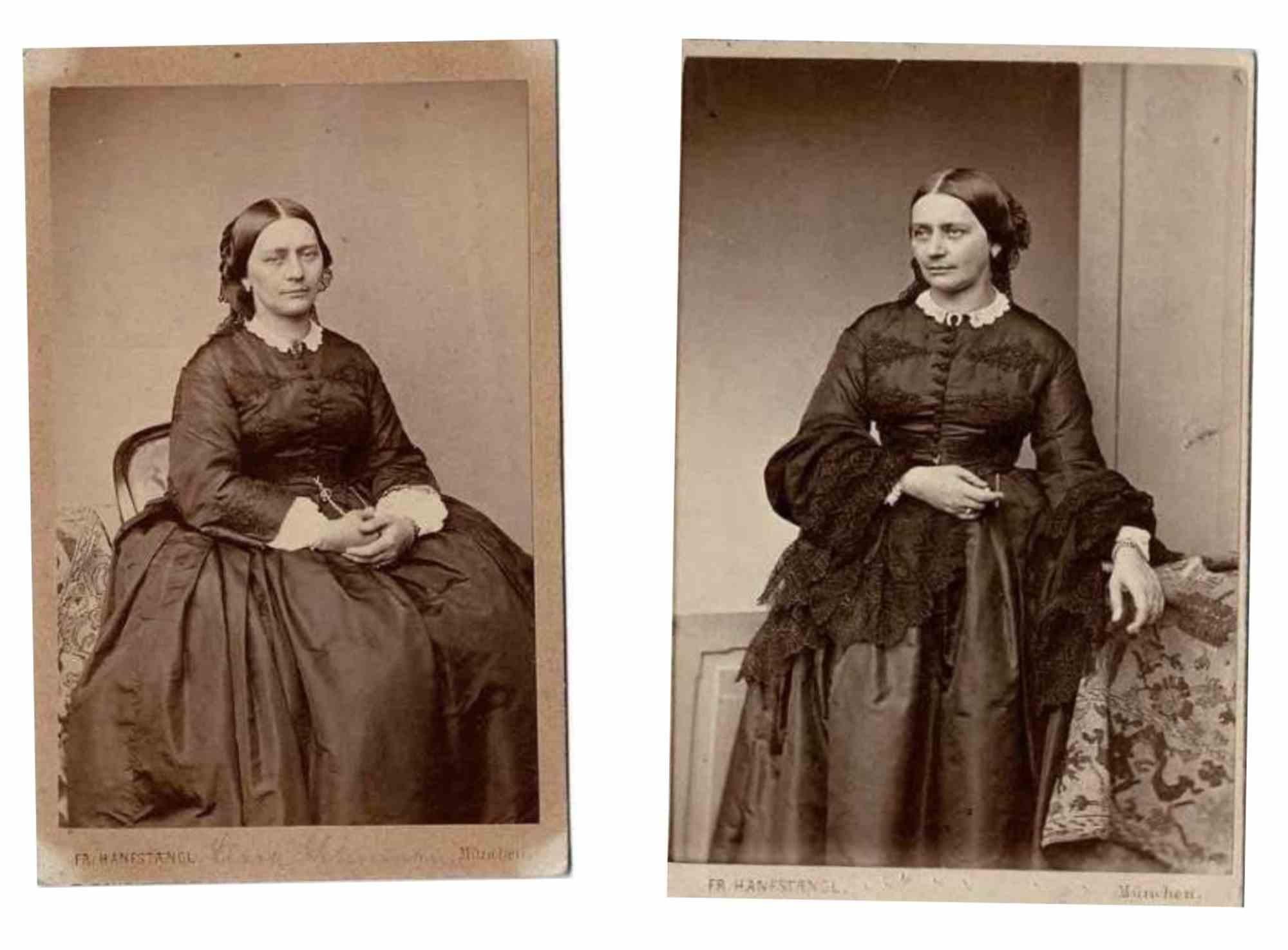Unknown Figurative Photograph - Two Photographic Portraits of Clara Schumann - 1860s