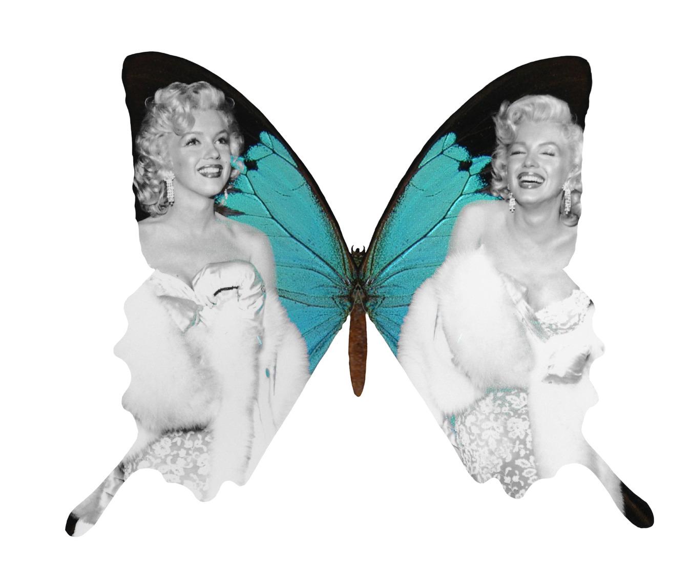 U Give Me Butterflies - Mixed Media Art Contemporaneo di Unknown