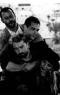 Luc Besson, Jean Reno, Jean-Marc Barr et Rosanna... - Photo vintage - 1988