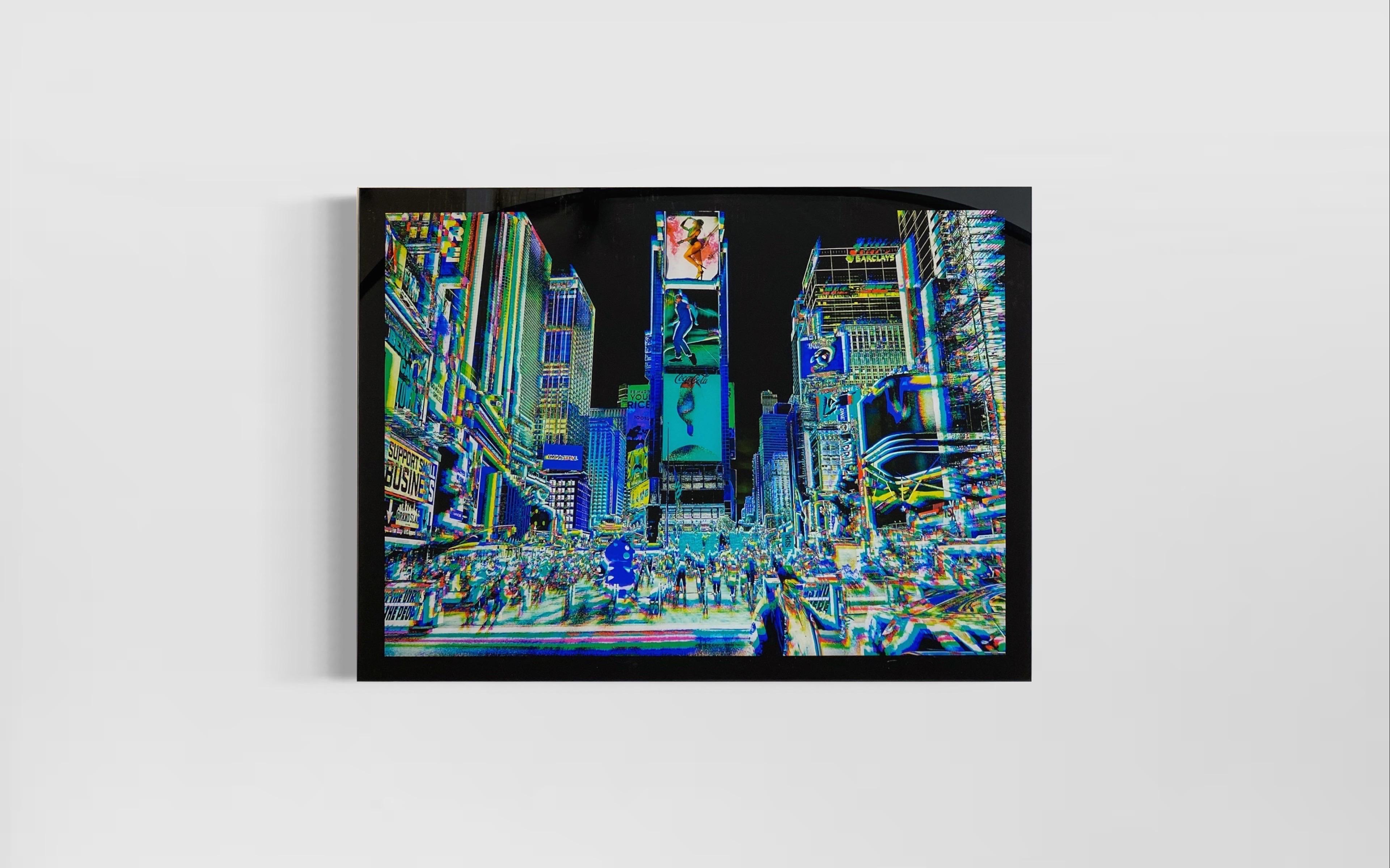 Urban Expressionist Digital Photography on Plexiglass Titled 