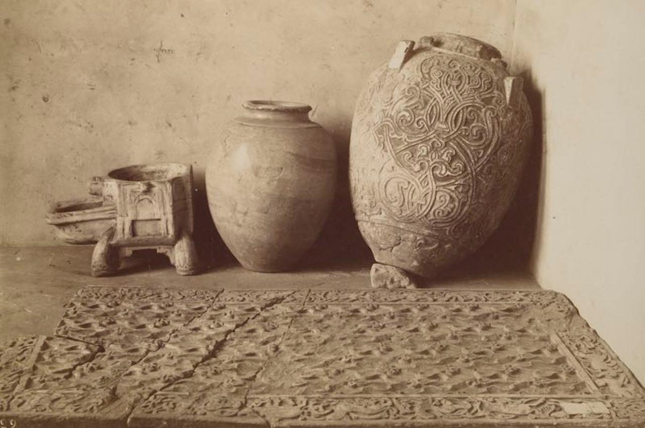 Unknown Still-Life Photograph - V&A Museum London Vases Cairo
