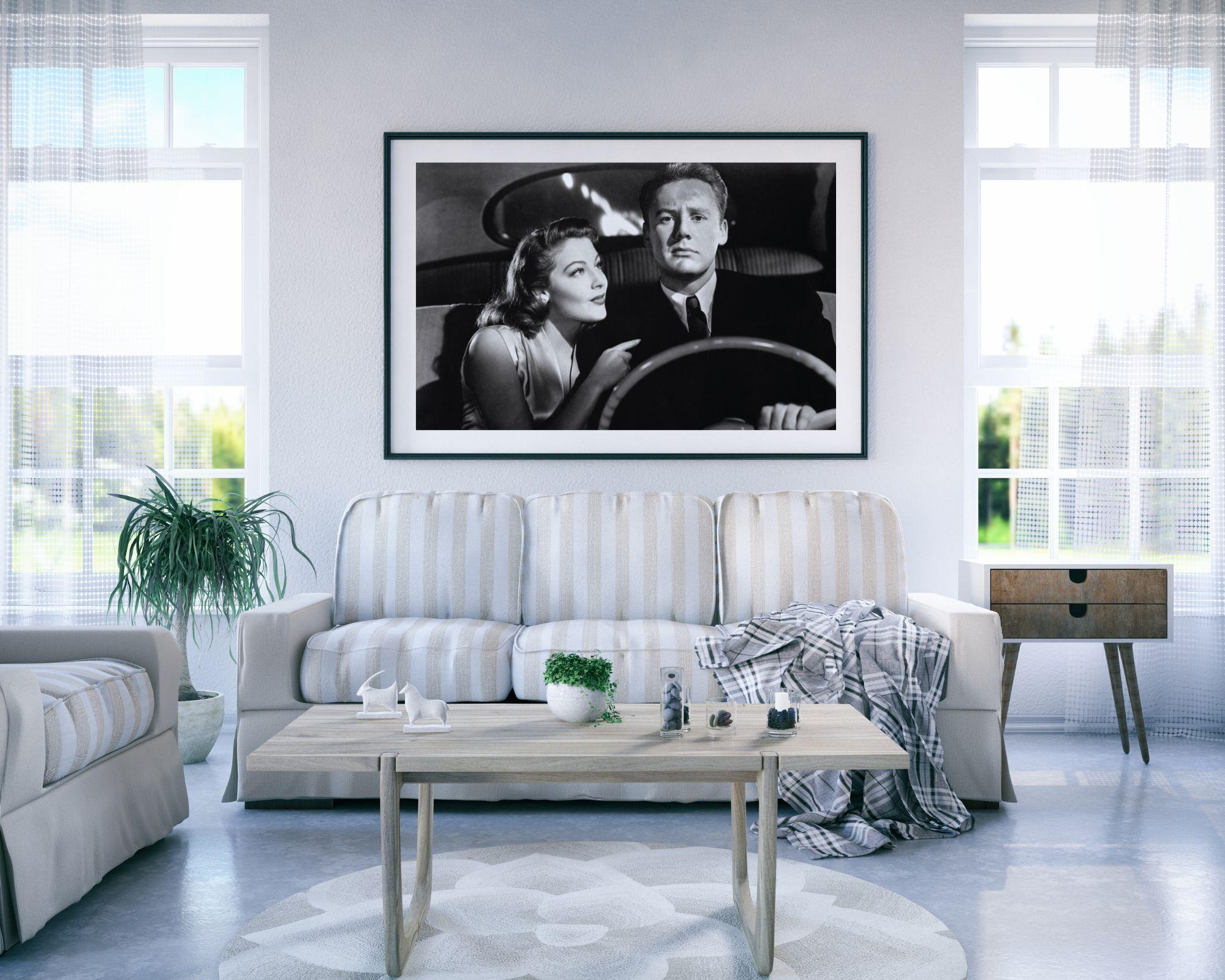 Van Johnson and Ava Gardner Sitting in Car - Photograph by Unknown