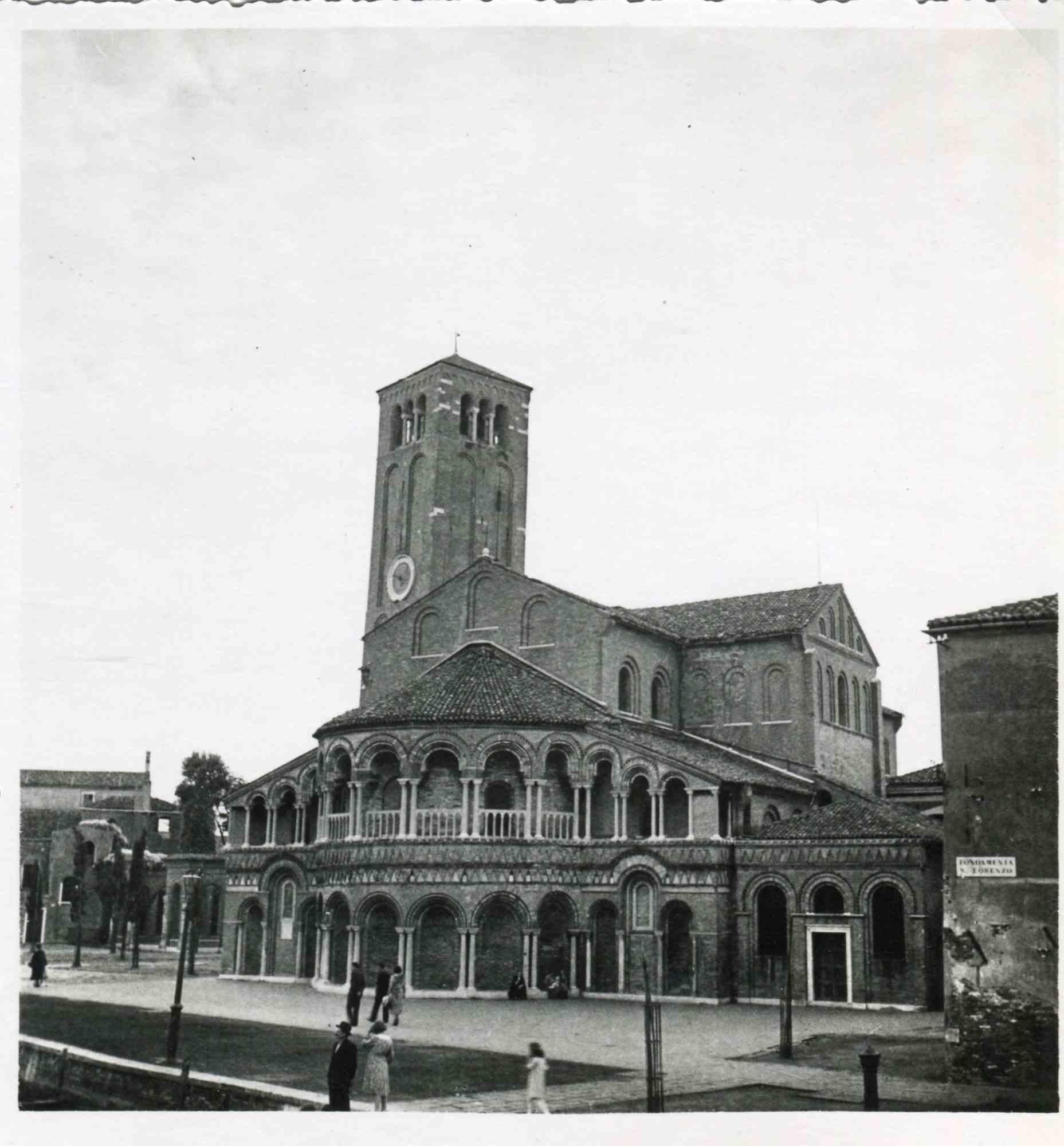 Unknown Black and White Photograph - Venetian Architecture - Vintage B/W photo - Early 20th Century